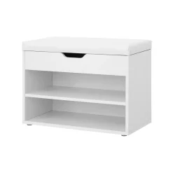 Sale SONGMICS Banc à chaussures M Blanc