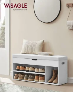 Best SONGMICS Banc à chaussures marron rustique