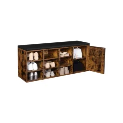 Flash Sale SONGMICS Banc à chaussures rembourré Marron Rustique