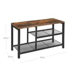 Store SONGMICS Banc à chaussures étagères