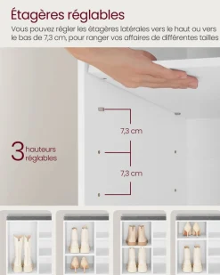 Shop SONGMICS Banc à chaussures XL