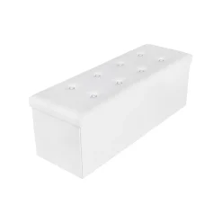 Cheap SONGMICS Banc de rangement 150L blanc