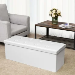 Flash Sale SONGMICS Banc de rangement 120L Blanc