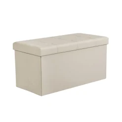 Fashion SONGMICS Banc de rangement 80L brun