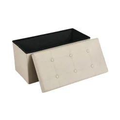 Fashion SONGMICS Banc de rangement 80L brun