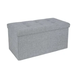 Best Sale SONGMICS Banc de rangement 50L gris clair