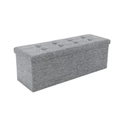 Best Sale SONGMICS Banc de rangement 120L gris clair