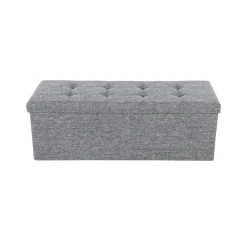 Best Sale SONGMICS Banc de rangement 120L gris clair