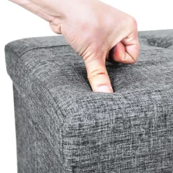 Best Sale SONGMICS Banc de rangement 120L gris clair