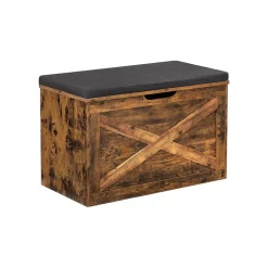 Hot SONGMICS Banc façon grange Marron Vintage