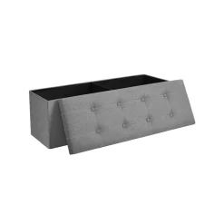 Hot SONGMICS Banc rangement 120L Gris Foncé