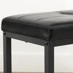 Outlet SONGMICS Banc rembourré noir