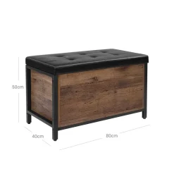 Clearance SONGMICS Banquette marron noisette