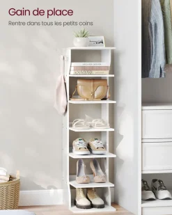 Shop SONGMICS B0BSH2L8Y2Banc à chaussures marron rustique