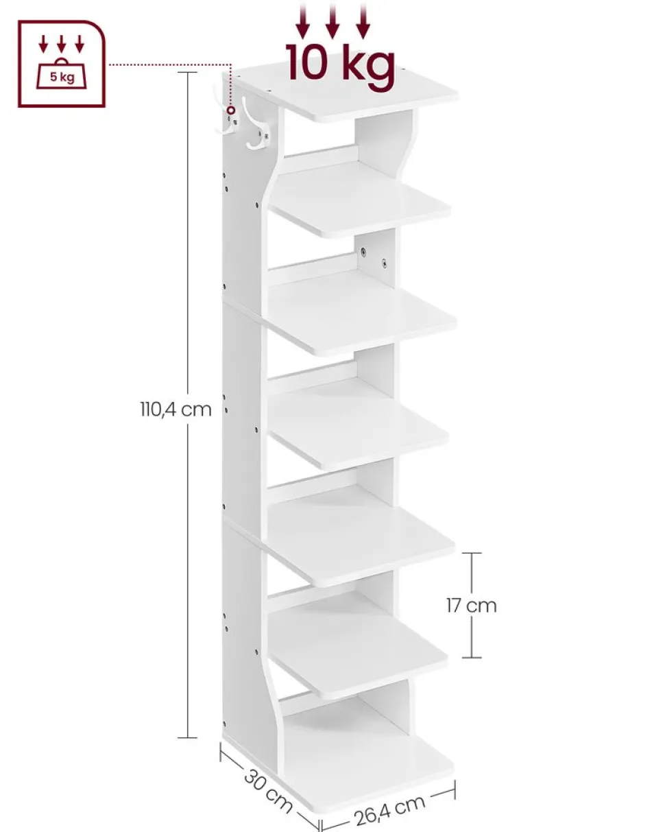 Shop SONGMICS B0BSH2L8Y2Banc à chaussures marron rustique