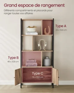 Flash Sale SONGMICS Bibliothèque à 4 Niveaux