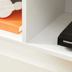 Shop SONGMICS Bibliothèque à 3 niveaux 80 x 24 x 93 cm blanc