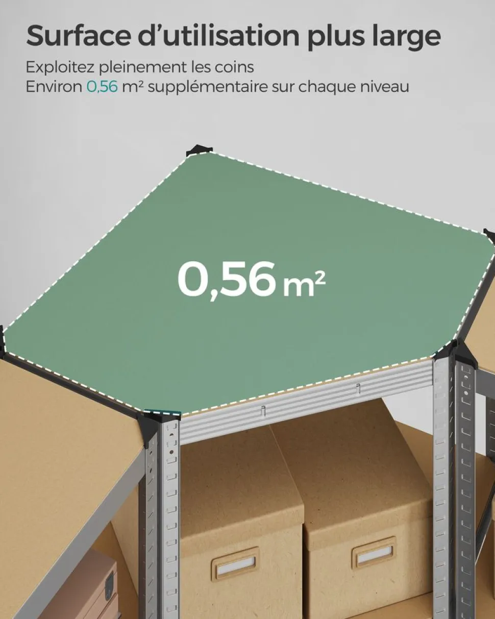 Online SONGMICS Bibliothèque à 6 niveaux porte imitation rotin beige chêne et blanc perle