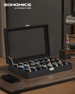 Clearance SONGMICS Bibliothèque 8 cases industriel Brun Vintage Noir