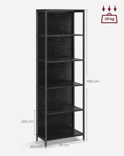 Best SONGMICS Bibliothèque 8 cases rustique Marron Vintage