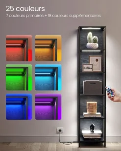 Best SONGMICS Bibliothèque 8 cases rustique Marron Vintage