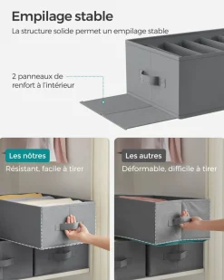 Outlet SONGMICS Bibliothèque 8 casiers blanc