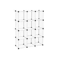 Outlet SONGMICS Bibliothèque 8 casiers blanc