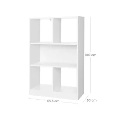 Cheap SONGMICS Bibliothèque 5 casiers Blanc