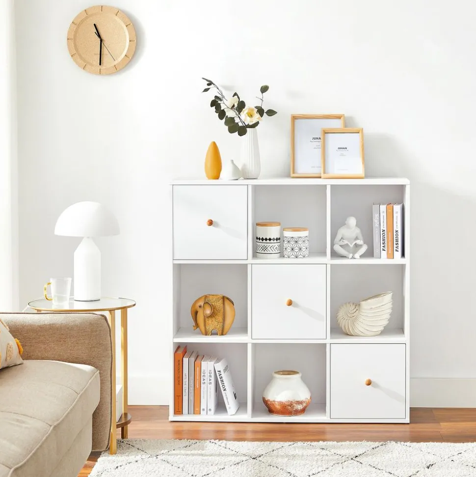 Flash Sale SONGMICS Bibliothèque 9 cubes Blanc