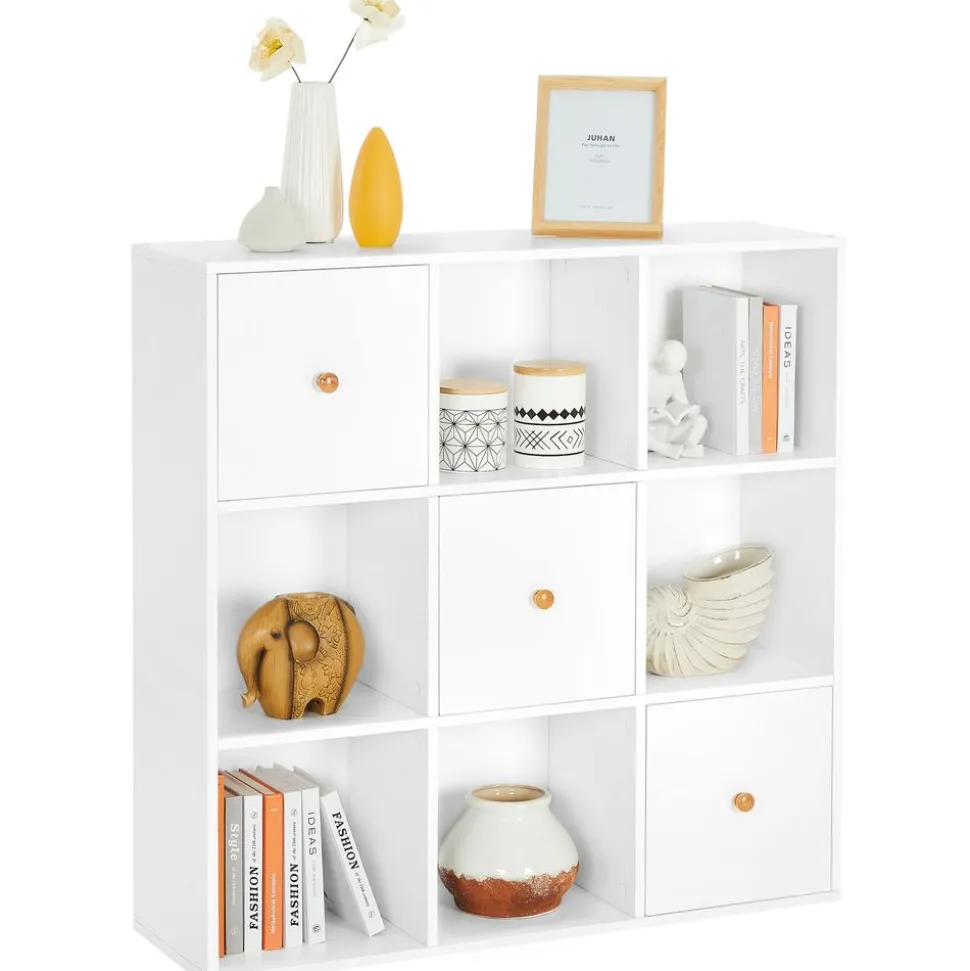 Flash Sale SONGMICS Bibliothèque 9 cubes Blanc