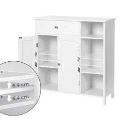 Best Sale SONGMICS Bibliothèque 4 niveaux Brun Vintage Noir