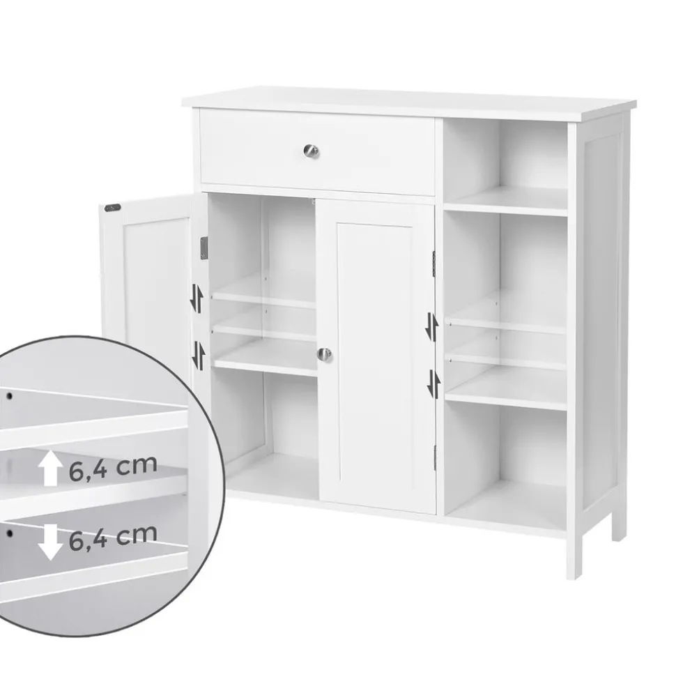 Best Sale SONGMICS Bibliothèque 4 niveaux Brun Vintage Noir