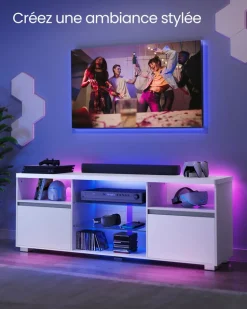 Outlet SONGMICS Bibliothèque 4 niveaux Blanc