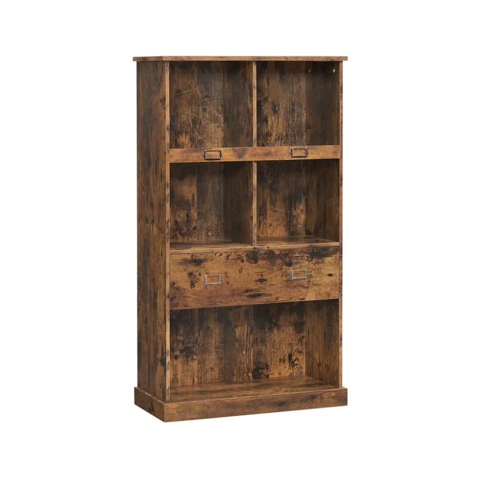 Flash Sale SONGMICS Bibliothèque 4 niveaux rustique Marron Rustique