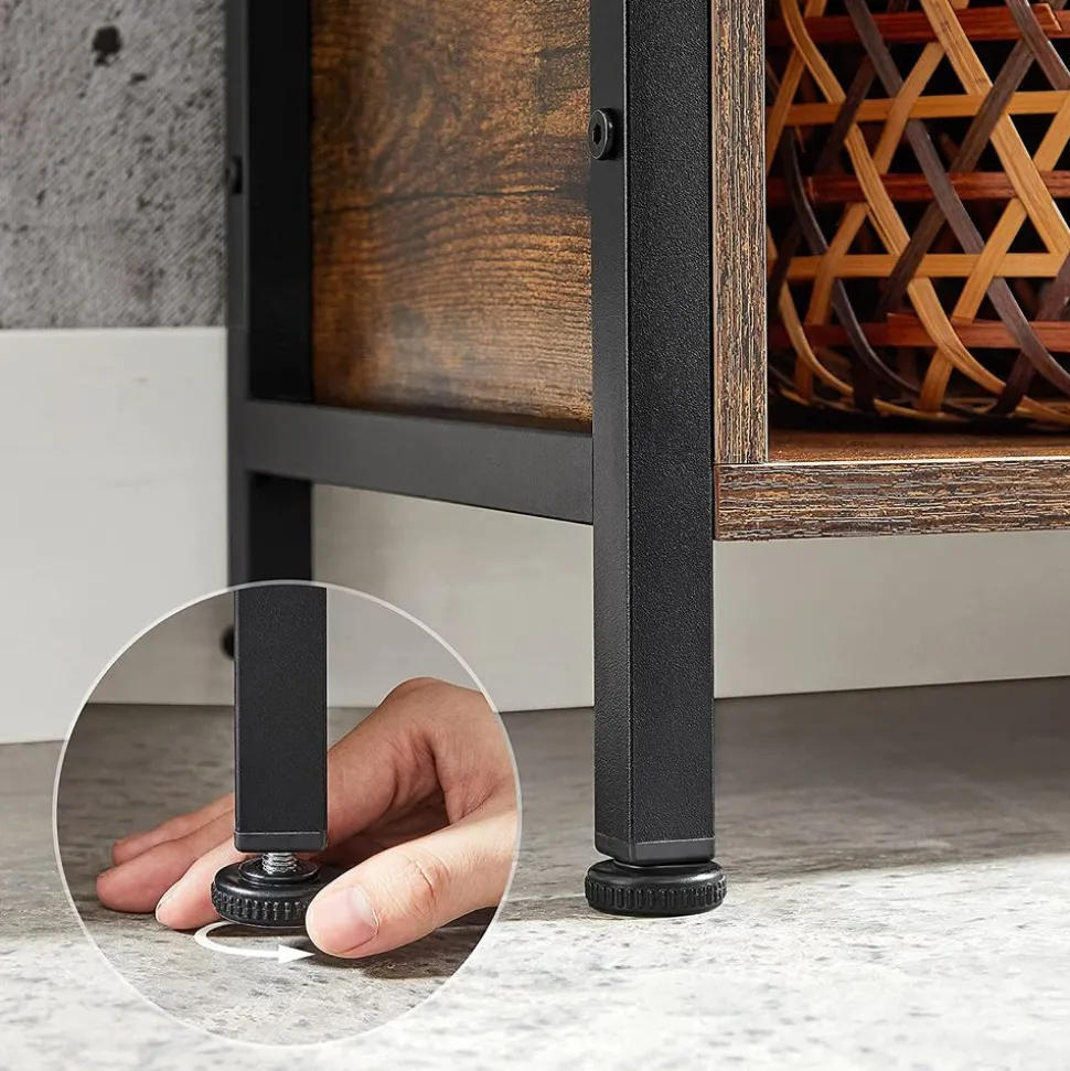 Outlet SONGMICS Bibliothèque cases industriel Noir