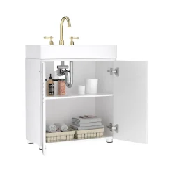 Outlet SONGMICS Bibliothèque échelle 5 niveaux Brun Vintage Noir