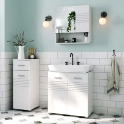 Outlet SONGMICS Bibliothèque échelle 5 niveaux Brun Vintage Noir