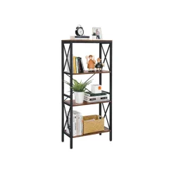 Best Sale SONGMICS Bibliothèque design X Noir