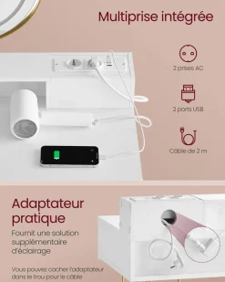 Hot SONGMICS Bibliothèque enfant jaune et noir Blanc