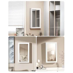 Clearance SONGMICS Bibliothèque moderne grège Blanc