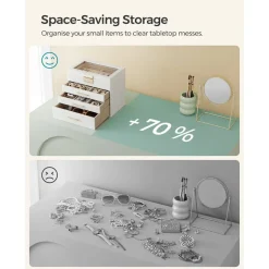 Shop SONGMICS Boîte à bijoux 4 niveaux