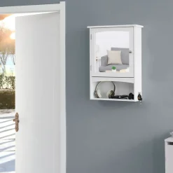 Store SONGMICS Boîte à bijoux 2 niveaux Blanc