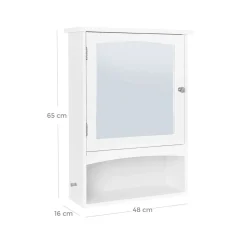 Store SONGMICS Boîte à bijoux 2 niveaux Blanc