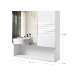 Fashion SONGMICS Boîte à bijoux 3 tiroirs blanc