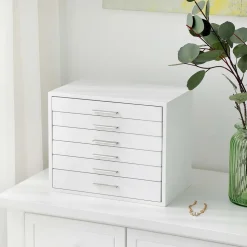 Best SONGMICS Boîte à bijoux 6 tiroirs Blanc