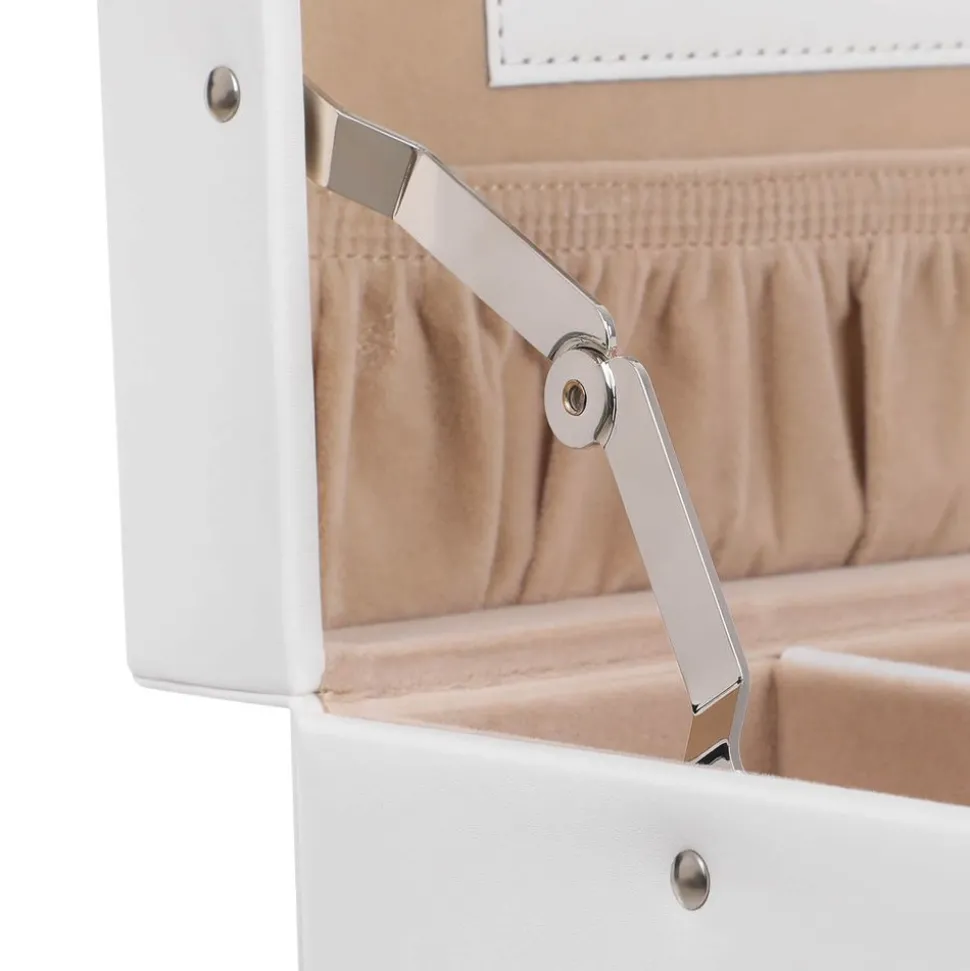 Cheap SONGMICS Boîte à bijoux arquée blanc beige