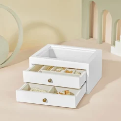 Store SONGMICS Boîte à bijoux blanc