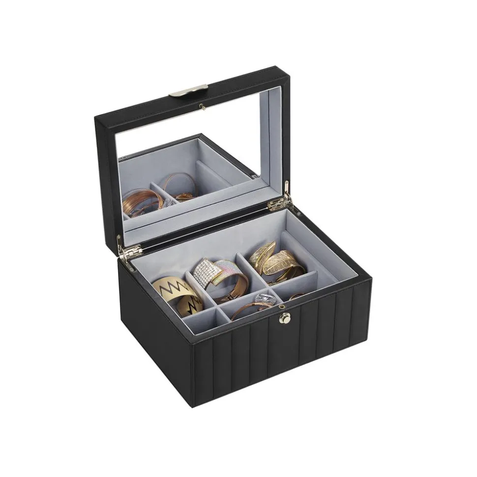 Clearance SONGMICS Boîte à bijoux labyrinthe Blanc