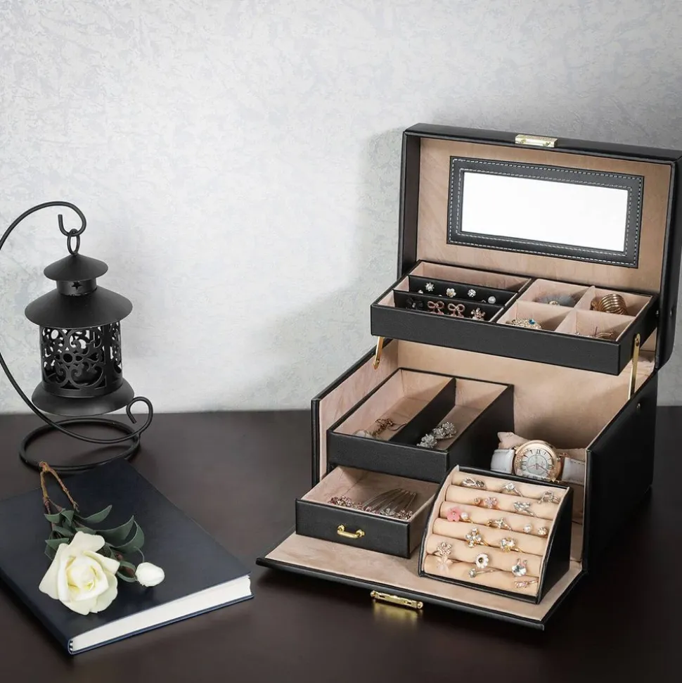 Cheap SONGMICS Boîte à bijoux multi-niveaux