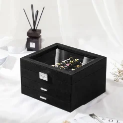 Best Sale SONGMICS Boîte à bijoux noir